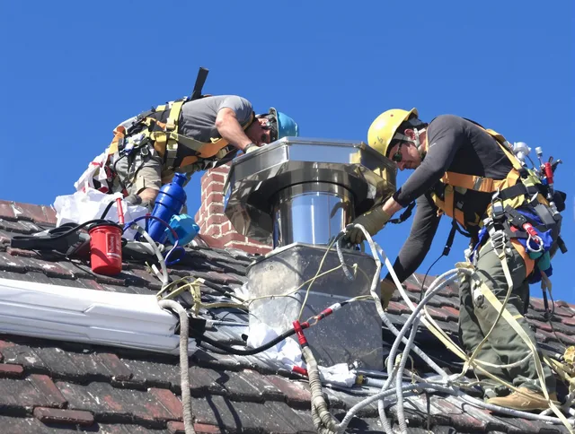 Protective chimney cap installed by Littleton Chimney Sweep in Littleton, MA