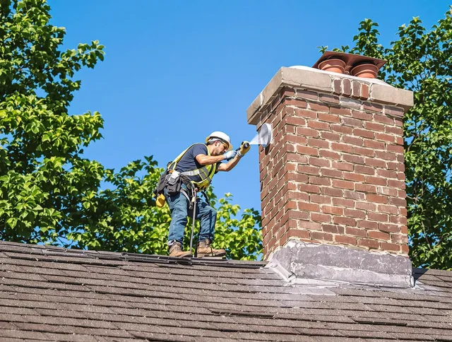 Littleton Chimney Sweep performing an inspection with advanced tools in Littleton, MA