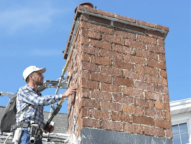 Brickwork for a chimney rebuild by Littleton Chimney Sweep in Littleton, MA