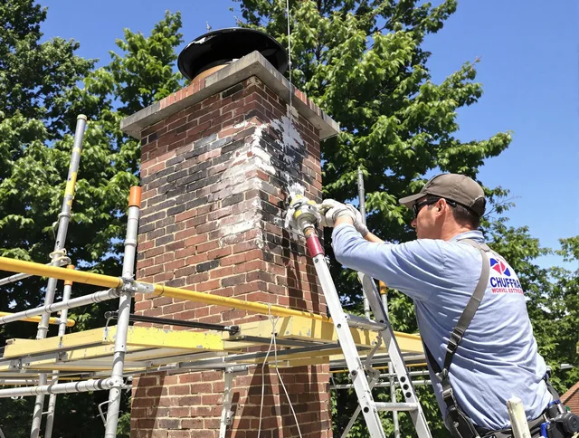 Structural chimney repair by Littleton Chimney Sweep in Littleton, MA