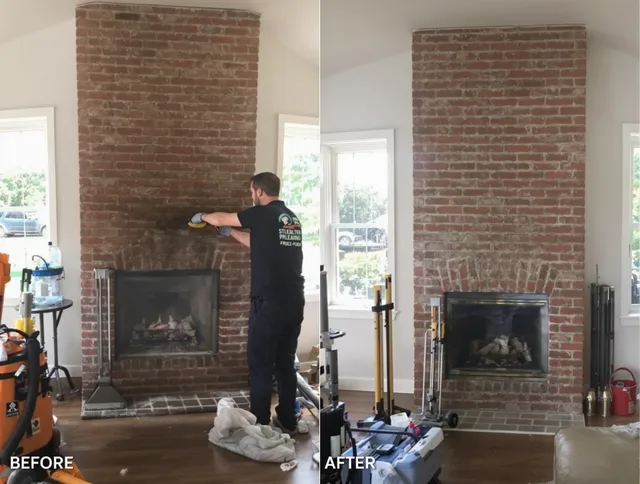 Finished chimney sweeping service by Littleton Chimney Sweep in Littleton, MA