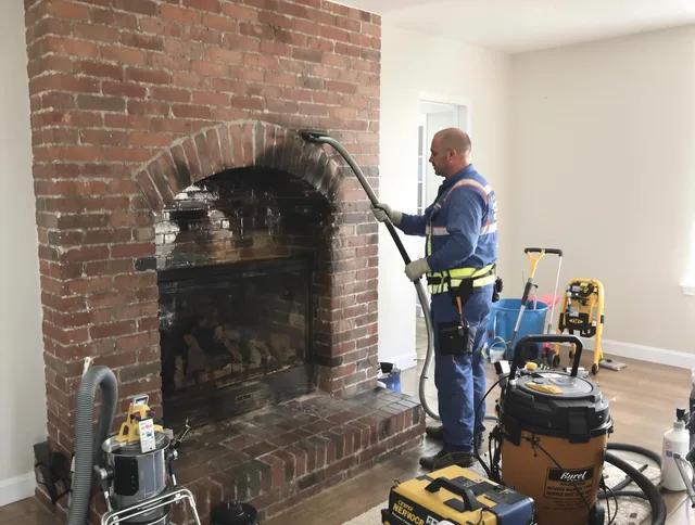 Littleton Chimney Sweep expert performing detailed chimney sweep in Littleton, MA