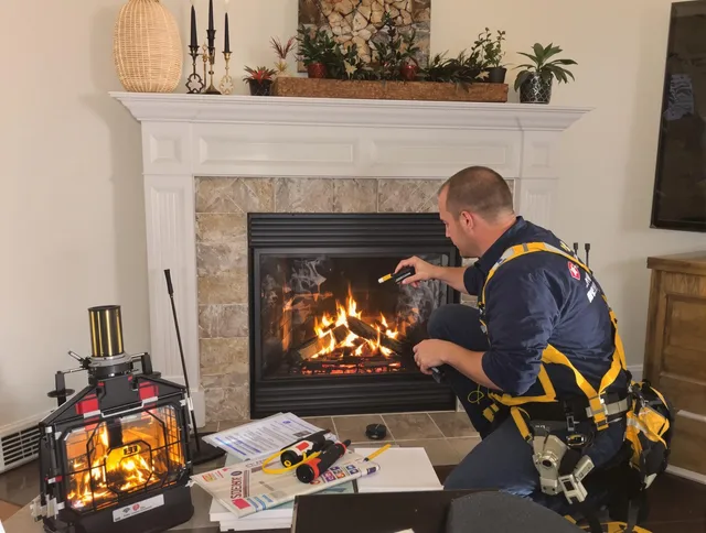 Safety-focused fireplace inspection by Littleton Chimney Sweep in Littleton, MA
